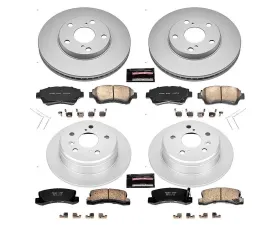 Power Stop Z17 Evolution Geomet Coated Brake Kit Front & Rear Toyota Camry 1992-1996