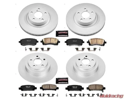 Power Stop Z17 Evolution Geomet Coated Brake Kit Front & Rear Subaru Legacy 2000-2002 - CRK2749