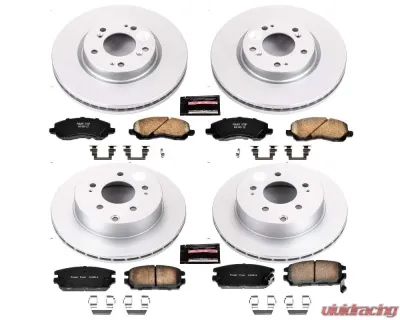 Power Stop Z17 Evolution Geomet Coated Brake Kit Front & Rear Mitsubishi Eclipse 2006-2012 - CRK2809