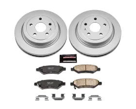 Power Stop Z17 Evolution Geomet Coated Brake Kit Rear Cadillac CTS 2008-2014