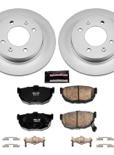 Power Stop Z17 Evolution Geomet Coated Brake Kit Rear Hyundai Elantra 1997-2006                                     - CRK3106 - Image 2