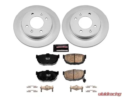 Power Stop Z17 Evolution Geomet Coated Brake Kit Rear Hyundai Elantra 1997-2006 - CRK3106