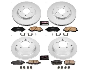 Power Stop Z17 Evolution Geomet Coated Brake Kit Front & Rear Mitsubishi Lancer 2008-2017