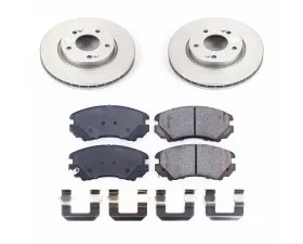 Power Stop Z17 Evolution Geomet Coated Brake Kit Front Hyundai Elantra 2007-2010