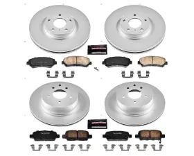 Power Stop Z17 Evolution Geomet Coated Brake Kit Front & Rear Nissan Maxima 2009-2014