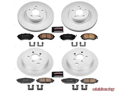 Power Stop Z17 Evolution Geomet Coated Brake Kit Front & Rear Subaru Impreza 2008-2010 - CRK6110
