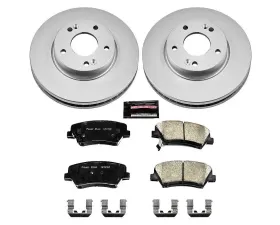 Power Stop Z17 Evolution Geomet Coated Brake Kit Front Hyundai Elantra 2011-2016