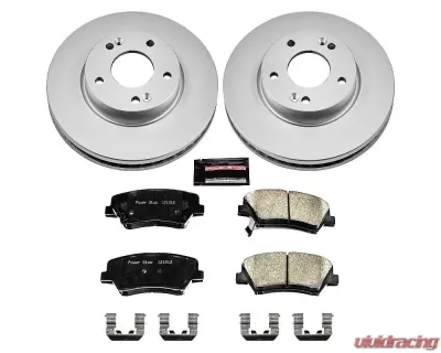 Power Stop Z17 Evolution Geomet Coated Brake Kit Front Hyundai Elantra 2011-2016 - CRK6503