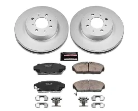 Power Stop Z17 Evolution Geomet Coated Brake Kit Front Acura Integra 1990-1993