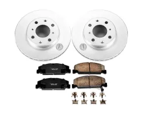 Power Stop Z17 Evolution Geomet Coated Brake Kit Front Honda Civic 1990-2000