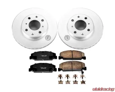 Power Stop Z17 Evolution Geomet Coated Brake Kit Front Honda Civic 1990-2000 - CRK699