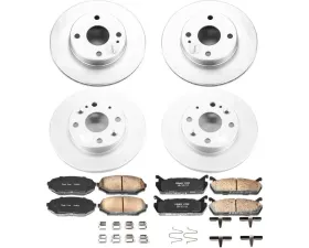 Power Stop Z17 Evolution Geomet Coated Brake Kit Front & Rear Mazda Miata 1990-1993