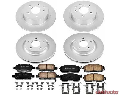 Power Stop Z17 Evolution Geomet Coated Brake Kit Front & Rear Nissan Altima 2007-2010 - CRK7865
