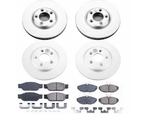 Power Stop Z17 Evolution Geomet Coated Brake Kit Front & Rear Lincoln LS 2000-2006