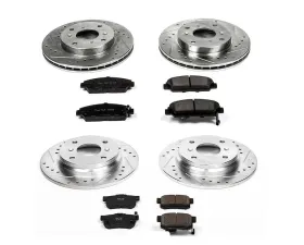 Power Stop Z23 Evolution Sport Brake Kit Front & Rear Honda Prelude 1992-1996