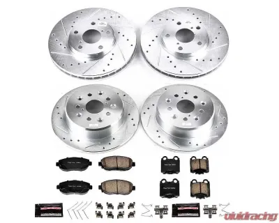 Power Stop Z23 Evolution Sport Brake Kit Front & Rear Lexus GS300 1998-2005 - K1079