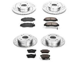 Power Stop Z23 Evolution Sport Brake Kit Front & Rear Acura CL 1998-1999