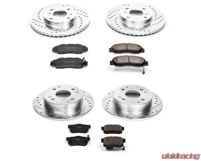 Power Stop Z23 Evolution Sport Brake Kit Front & Rear Acura CL 1998-1999 - K1238