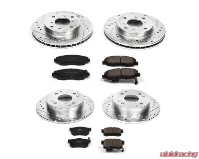 Power Stop Z23 Evolution Sport Brake Kit Front & Rear Acura CL 1998-1999 - K1240