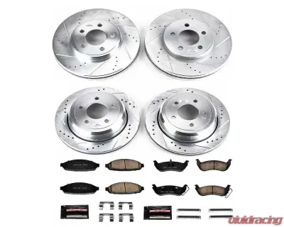 Power Stop Z23 Evolution Sport Brake Kit Front & Rear Ford Crown Victoria 2003-2011 - K1365