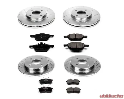 Power Stop Z23 Evolution Sport Brake Kit Front & Rear Ford Focus 2005-2007 - K1378