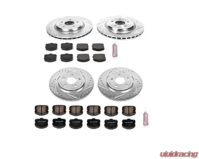 Power Stop Z23 Evolution Sport Brake Kit Front & Rear Chevrolet Corvette 2006-2013 - K1445
