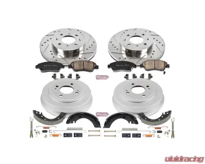 Power Stop Z23 Evolution Sport Brake Kit Front & Rear Honda Fit 2007-2008 - K15088DK