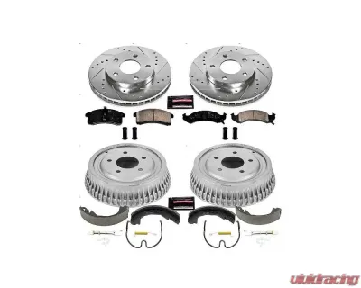 Power Stop Z23 Evolution Sport Brake Kit Front & Rear Buick LeSabre 1992-1993 - K15122DK