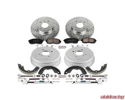 Power Stop Z23 Evolution Sport Brake Kit Front & Rear Nissan Altima 1993-1999 - K15135DK