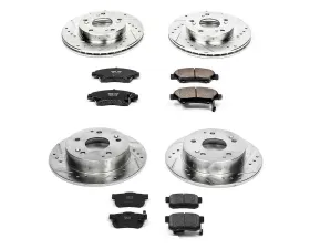 Power Stop Z23 Evolution Sport Brake Kit Front & Rear Acura RSX 2002-2006