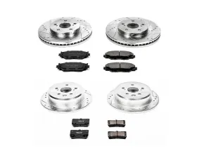 Power Stop Z23 Evolution Sport Brake Kit Front & Rear Lexus IS250 2006-2013