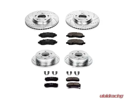 Power Stop Z23 Evolution Sport Brake Kit Front & Rear Mitsubishi Eclipse 2006-2012 - K2711