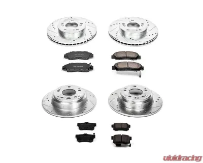 Power Stop Z23 Evolution Sport Brake Kit Front & Rear Acura Legend 1991-1995 - K2717