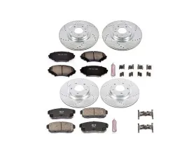 Power Stop Z23 Evolution Sport Brake Kit Front & Rear Mazda RX-8 2004-2011