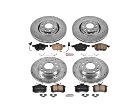 Power Stop Z23 Evolution Sport Brake Kit Front & Rear Audi A4 2002-2005