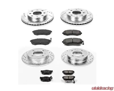 Power Stop Z23 Evolution Sport Brake Kit Front & Rear Hyundai Elantra 1998-2001 - K2778