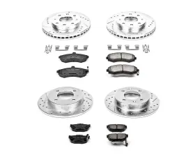 Power Stop Z23 Evolution Sport Brake Kit Front & Rear Hyundai Elantra 2002-2005