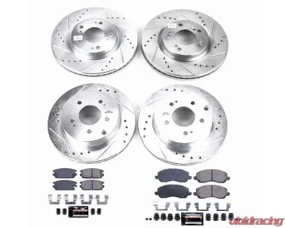 Power Stop Z23 Evolution Sport Brake Kit Front & Rear Mitsubishi Eclipse 2006-2012 - K2809