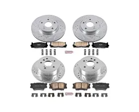 Power Stop Z23 Evolution Sport Brake Kit Front & Rear Lexus ES350 2007-2012