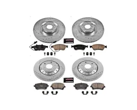 Power Stop Z23 Evolution Sport Brake Kit Front & Rear Audi A8 Quattro 2003-2010