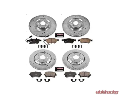 Power Stop Z23 Evolution Sport Brake Kit Front & Rear Audi A8 Quattro 2003-2010 - K4008