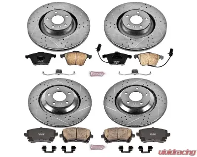 Power Stop Z23 Evolution Sport Brake Kit Front & Rear Audi A6 Quattro 2005-2011 - K4013