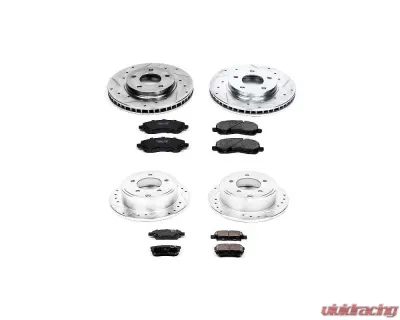 Power Stop Z23 Evolution Sport Brake Kit Front & Rear Mitsubishi Lancer 2008-2017 - K4017