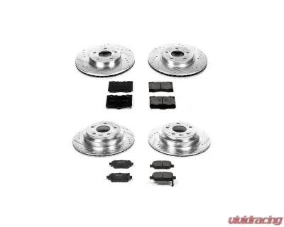 Power Stop Z23 Evolution Sport Brake Kit Front & Rear Acura RL 2005-2012 - K4045