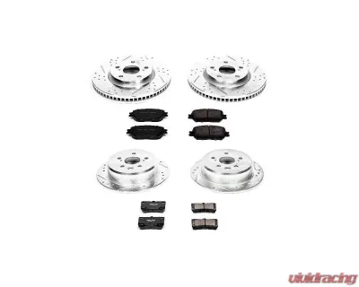 Power Stop Z23 Evolution Sport Brake Kit Front & Rear Lexus IS250 2009-2013 - K4076