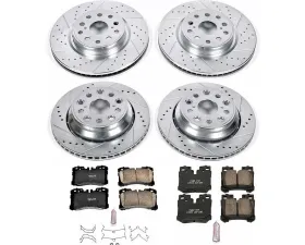 Power Stop Z23 Evolution Sport Brake Kit Front & Rear Lexus LS460 2007-2009