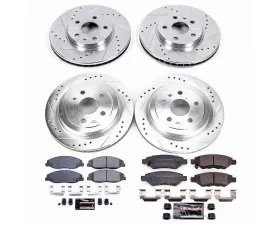 Power Stop Z23 Evolution Sport Brake Kit Front & Rear Cadillac CTS 2008-2014