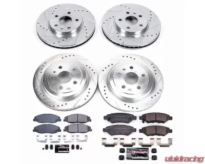 Power Stop Z23 Evolution Sport Brake Kit Front & Rear Cadillac CTS 2008-2014 - K4134