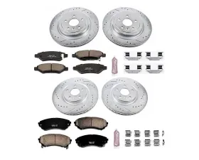 Power Stop Z23 Evolution Sport Brake Kit Front & Rear Cadillac CTS 2008-2014