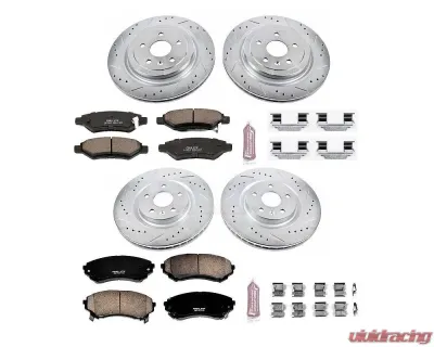 Power Stop Z23 Evolution Sport Brake Kit Front & Rear Cadillac CTS 2008-2014 - K4135